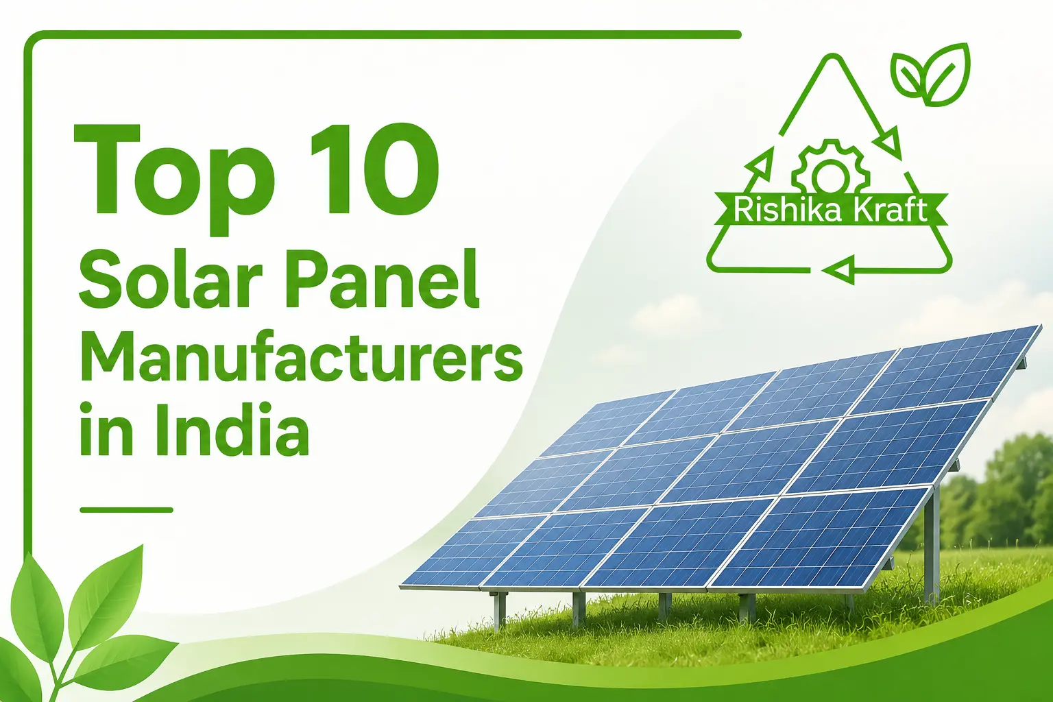 Top 10 Solar Panel Manufacturers in India (2026 Guide)
